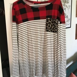 Glitzy Girl Buffalo Leopard Top